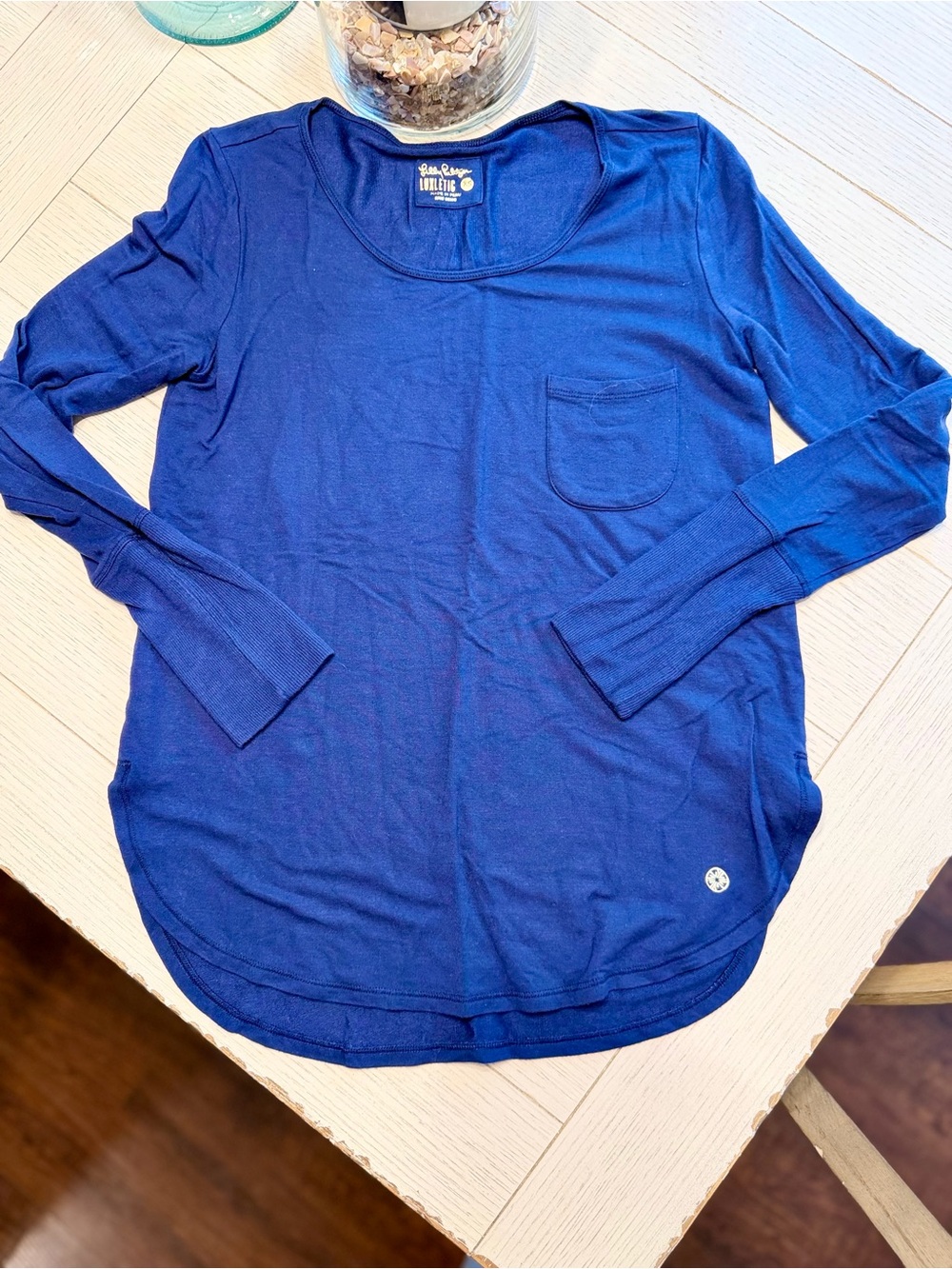 Lilly Pulitzer XS luxletic pocket tshirt - true navy | NWOT